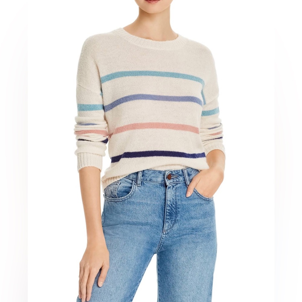 Rails Perci Seaside Stripe wool alpaca sweater light knit beachy boho XS NWOT - Picture 5 of 13